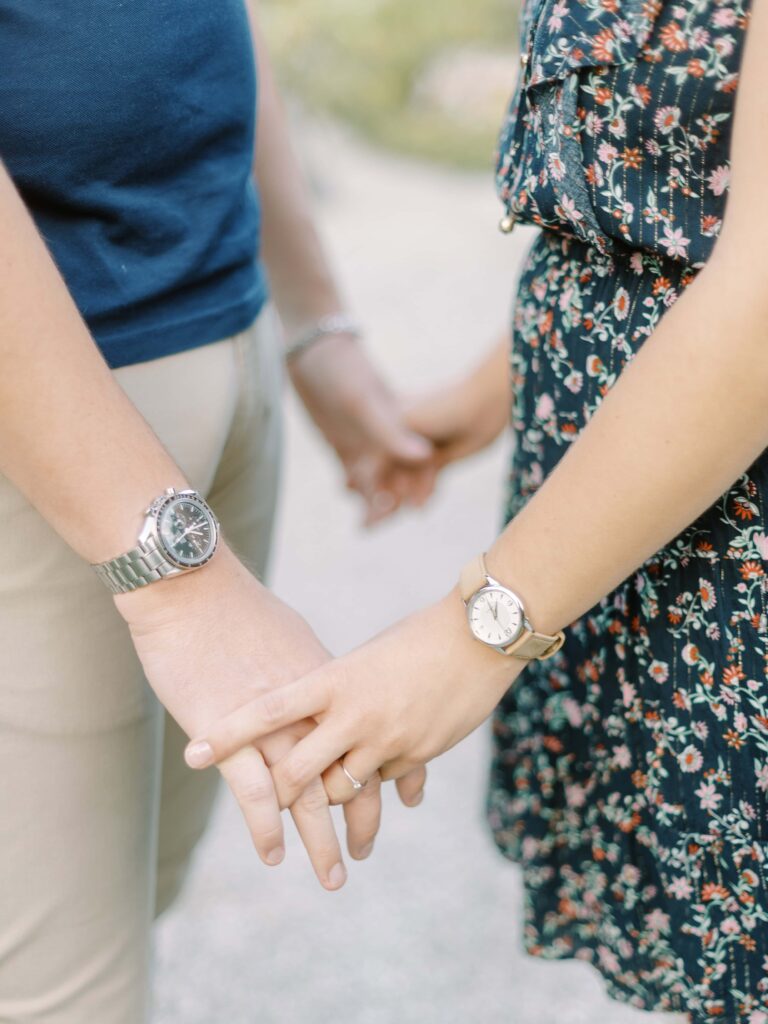 Elegant engagement details captured in Switzerland engagement photos
