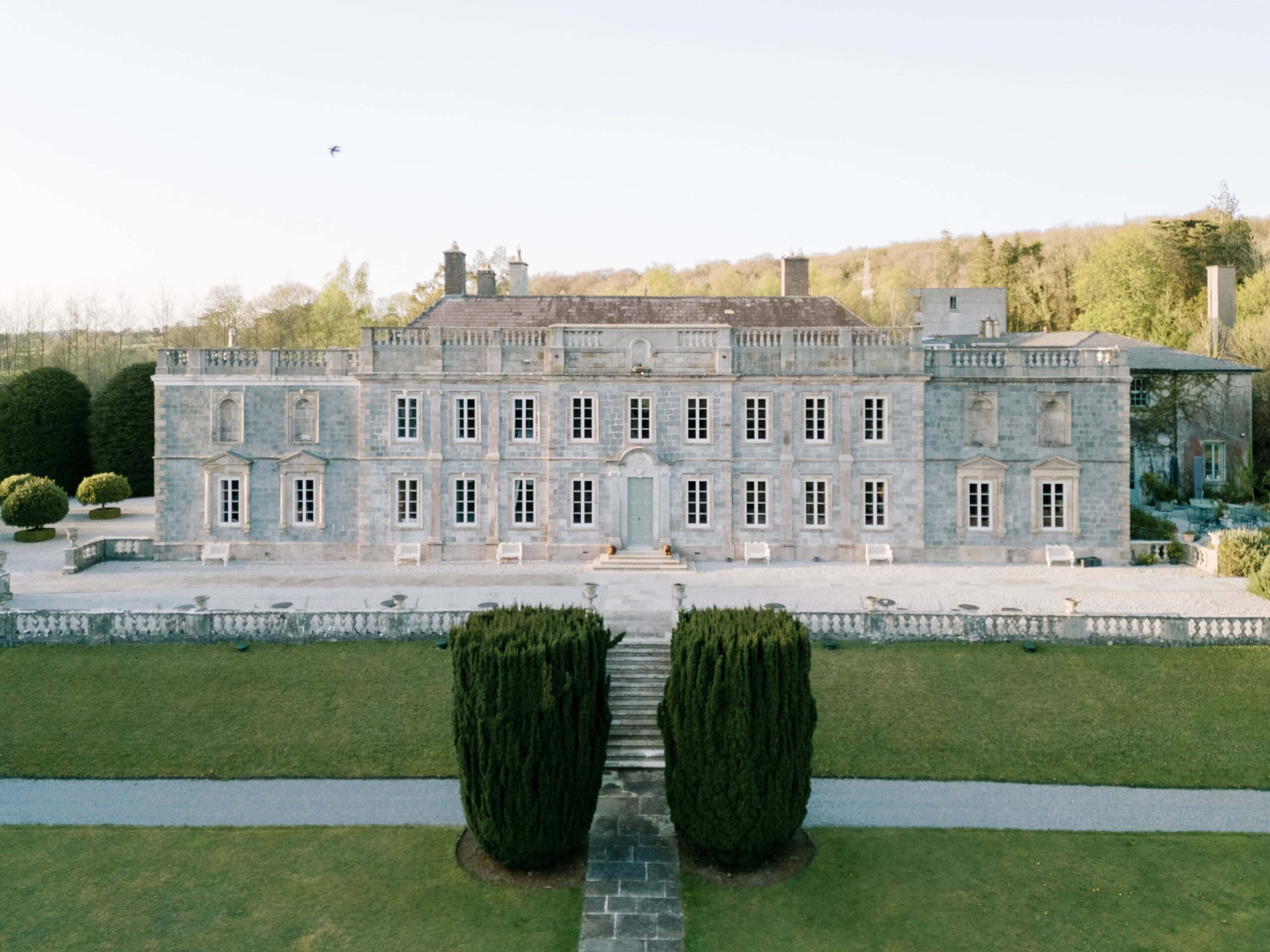 Gloster House exterior – luxury Ireland wedding castle