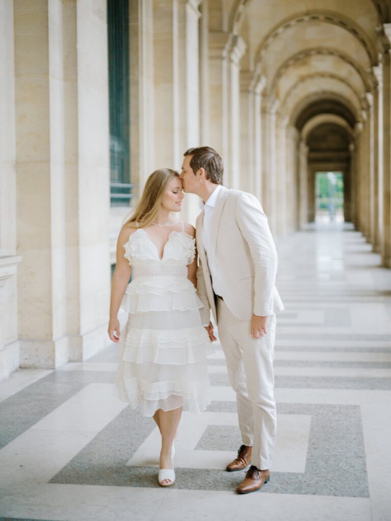 Paris France wedding photographer capturing love at the Louvre