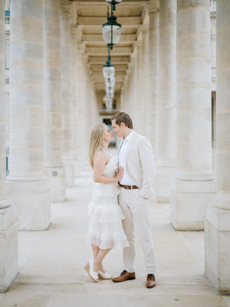 Paris France wedding photographer capturing love at Palais-Royal