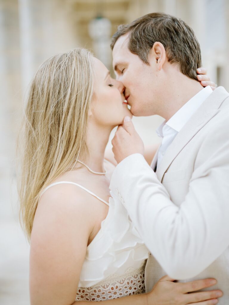 Romantic portraits at Palais-Royal Paris best Paris wedding photographer