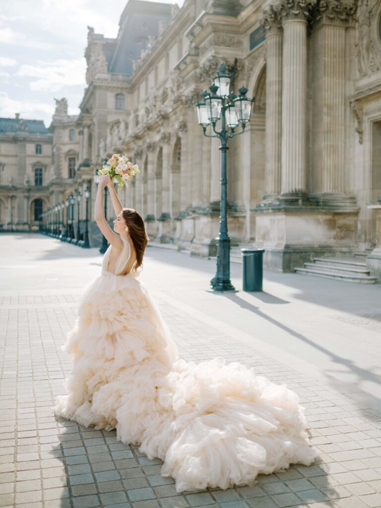 paris destination wedding photographer luxury bride